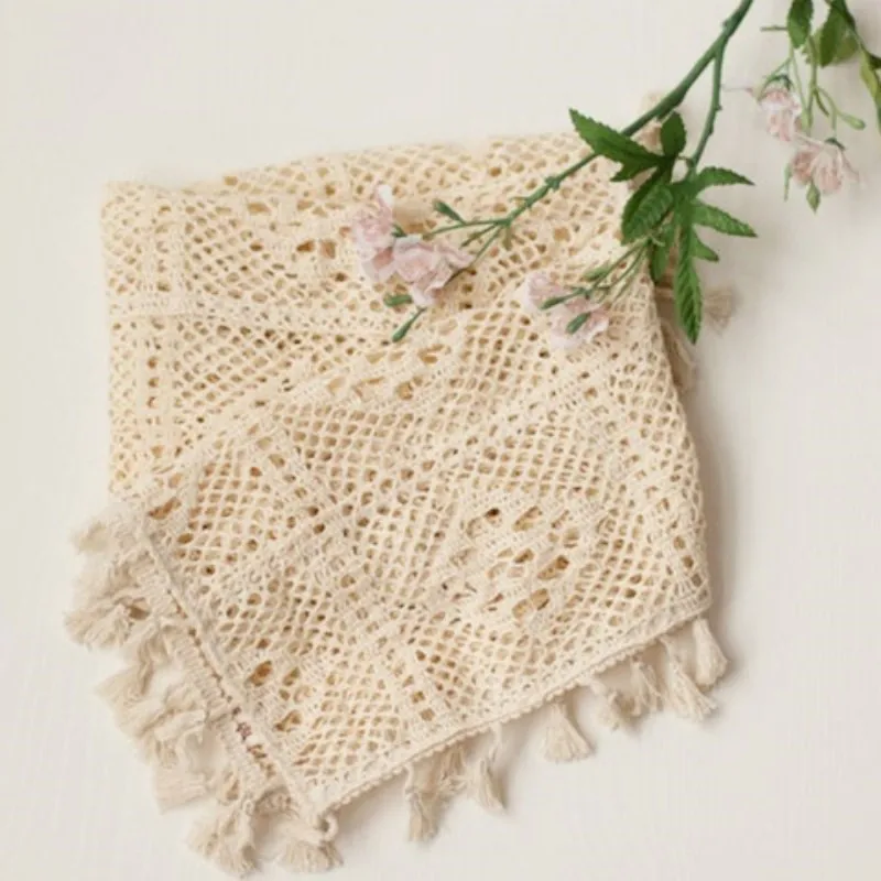 Tassel Fringe Trim - Puntelli per fotografia neonato Tappetino per