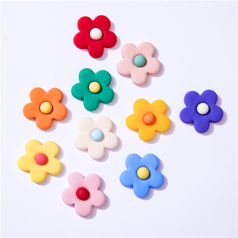 Christmas Craft Embellishment - 10 pezzi di fiori in resina