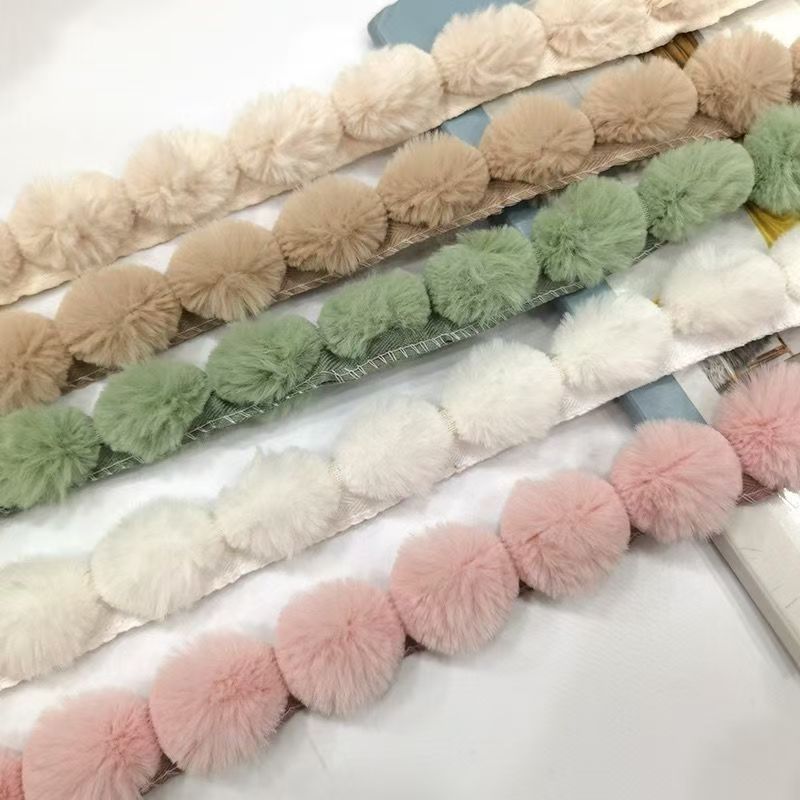 Fringe Ribbon Sewing - Nastro Decorativo in Finta Pelliccia di