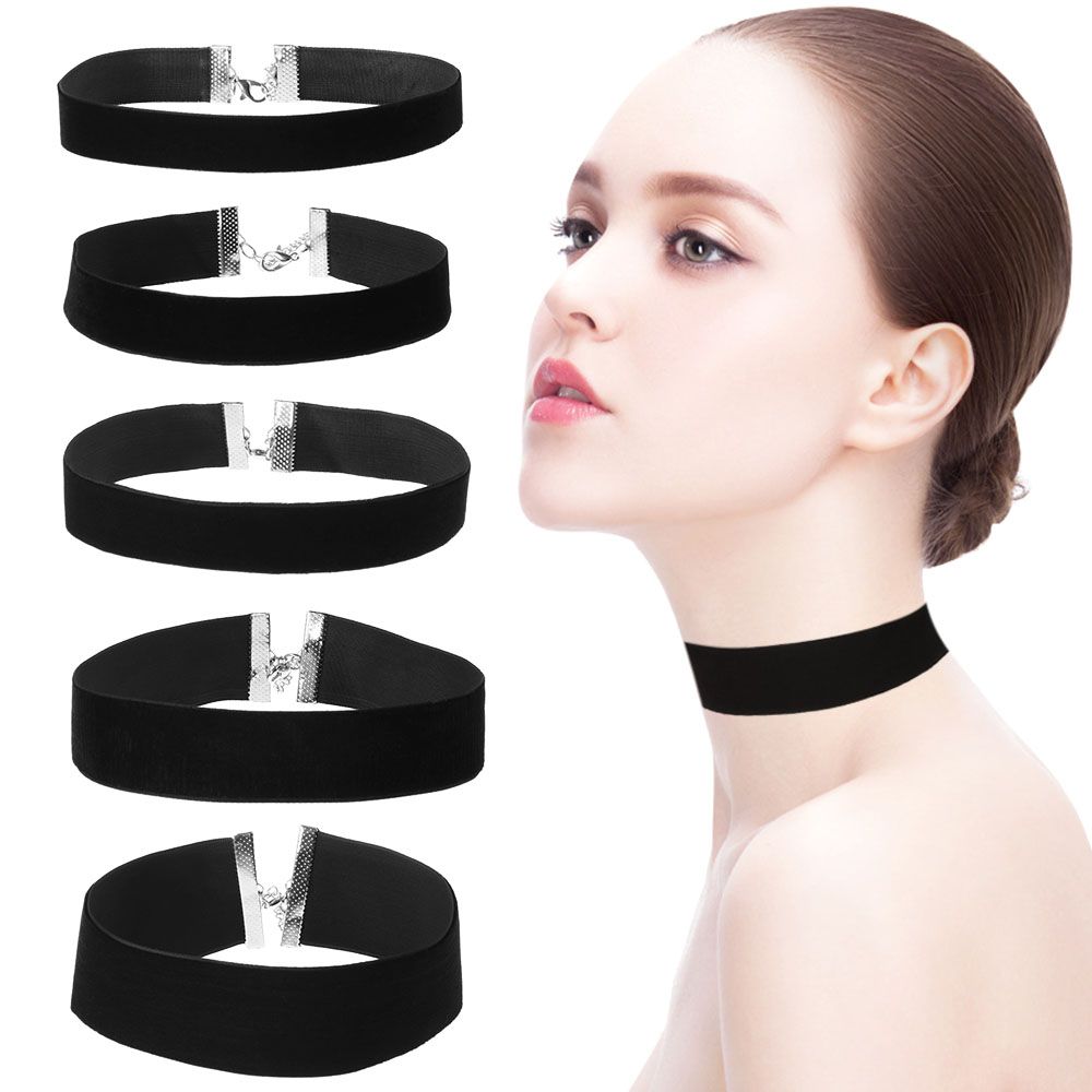 Velvet Ribbon Roll - 1 pz classico Vintage velluto girocollo