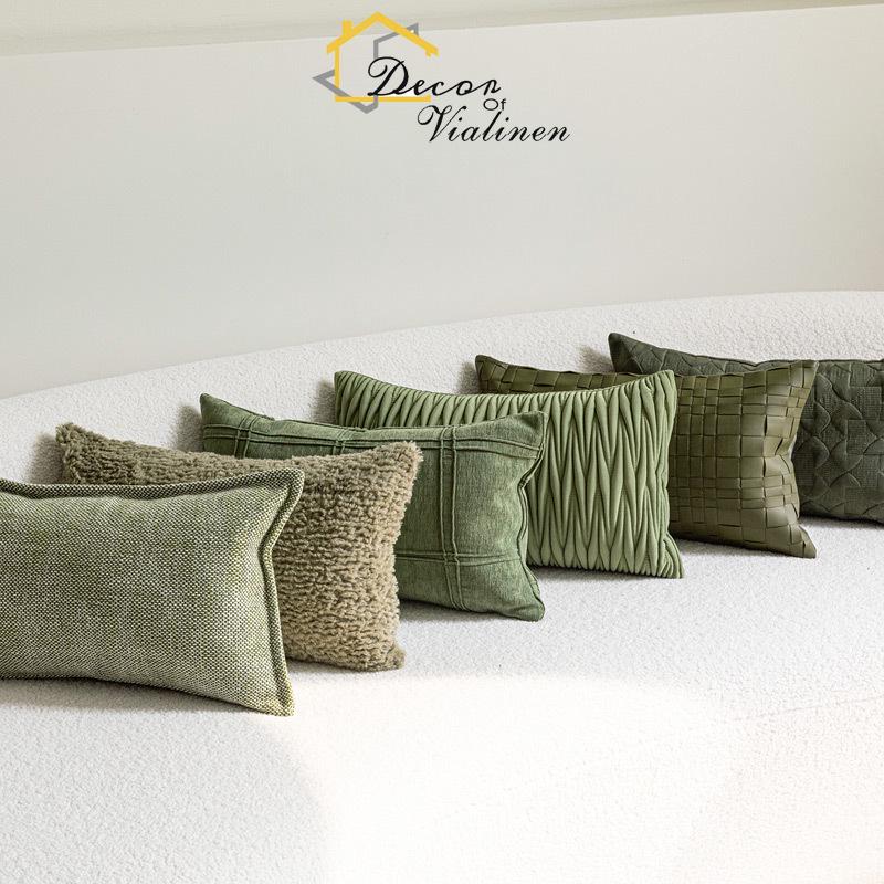 Cuscino in vita verde, divano  - Velvet Ribbon Roll recensione e prezzo
