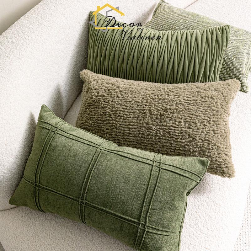 Cuscino in vita verde, divano  - Velvet Ribbon Roll recensione e prezzo