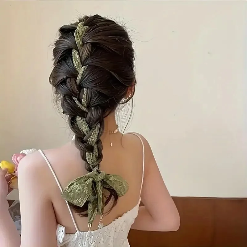 1 Pezzo Sciarpa per Capelli in - Lace Ribbon Trim recensione e prezzo