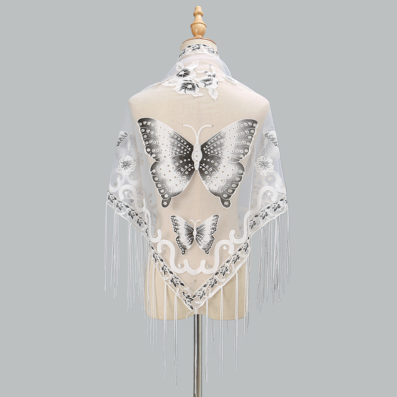 Sciarpa a triangolo di moda Fa - Tassel Fringe Trim recensione e prezzo
