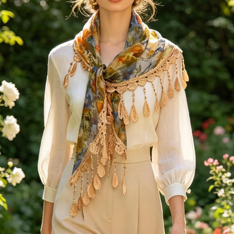 Fascia in pizzo floreale vinta - Tassel Fringe Trim recensione e prezzo
