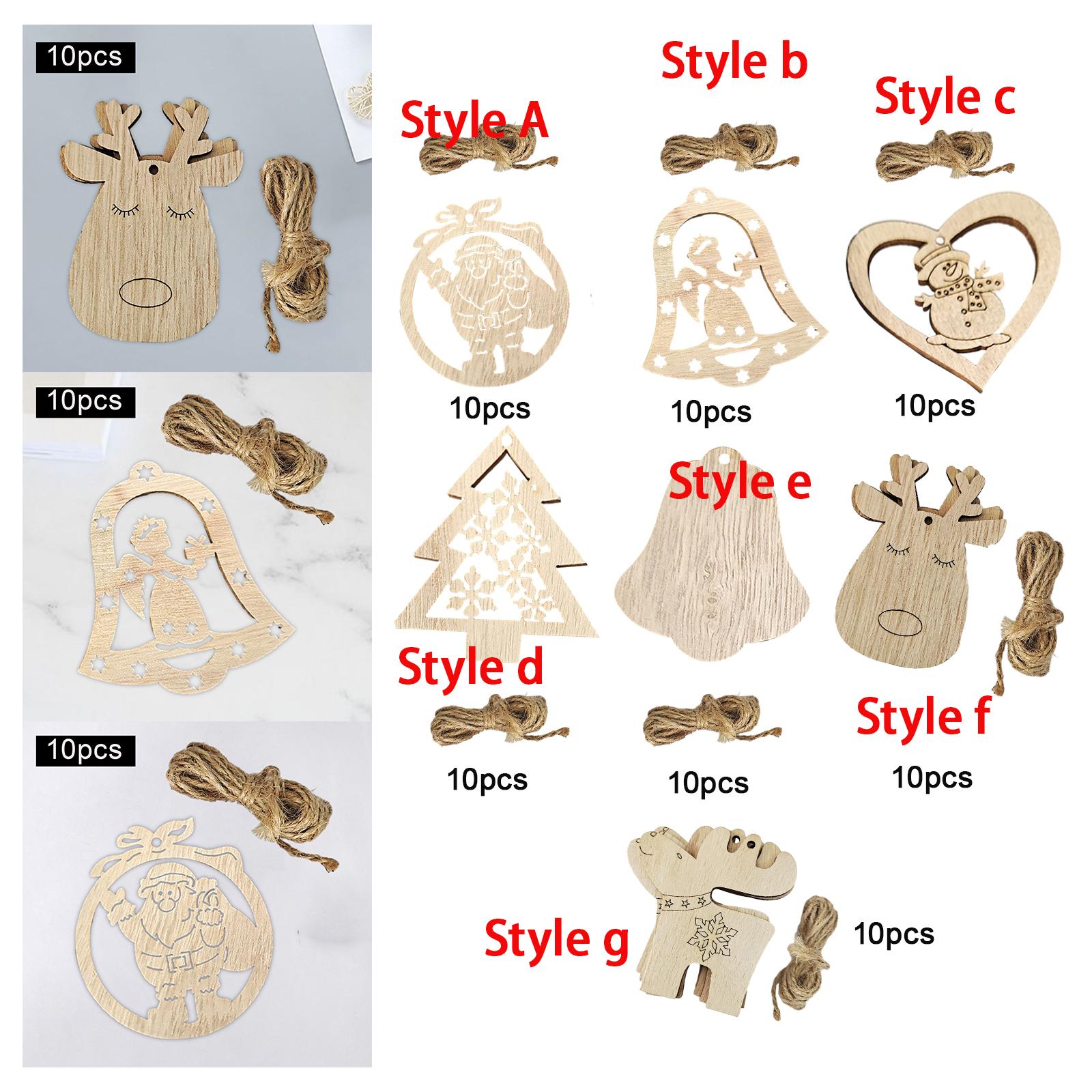 Decorazioni Natalizie in Legno - Christmas Craft Embellishment recensione e prezzo
