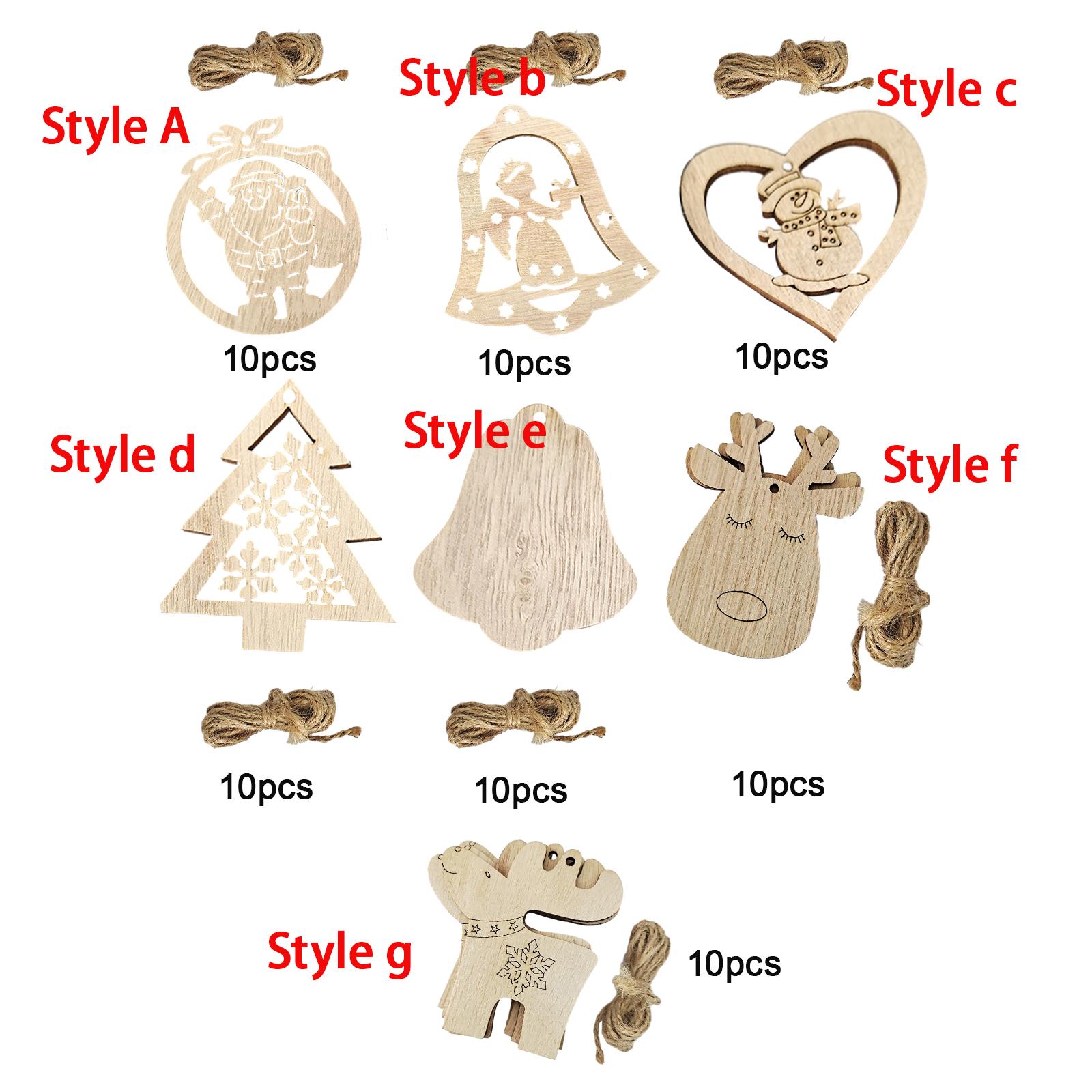 Decorazioni Natalizie in Legno - Christmas Craft Embellishment recensione e prezzo