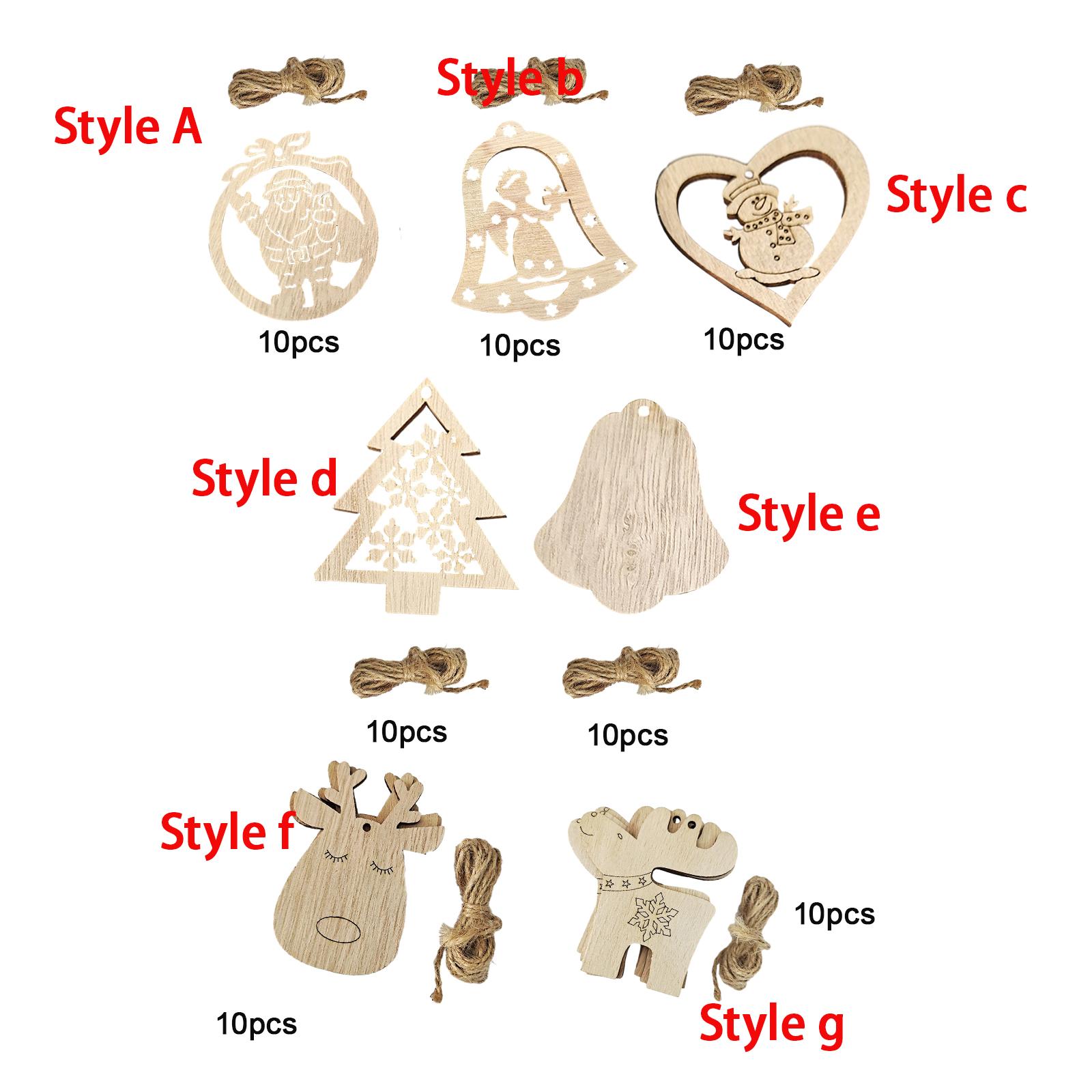 Decorazioni Natalizie in Legno - Christmas Craft Embellishment recensione e prezzo