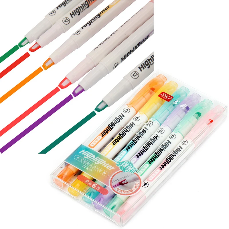 6 colori/Set evidenziatore con - Stabilo Marker Boss recensione e prezzo
